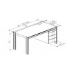 Desk with right office pedestal( 3 x 150 mm),W1200,D800(CRS).