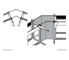 Basic Frames for 45° Corners , lowered (D- D1050).