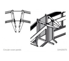 Basic Frames for circular cover panels, lowered (D- D1050).