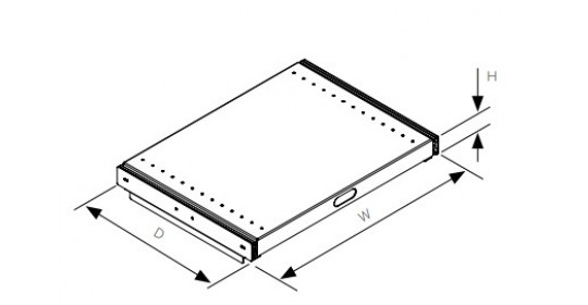 CPU shelf for D 1200 mm.