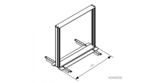 19” frame for D 1050 mm(for technical pedestal).