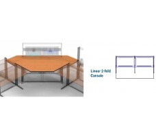 Worktops, Linear 2-fold Console,D-1200 (straight). Worktops, Linear 2-fold Console,D-1200 (straight).