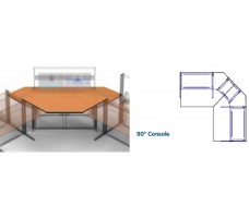 Worktops, 90° Console, D- 1200 (lowered).