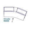 Circular 22,5° - R3000 Worktops, 2 modules, D1050 lowered(W-1230).