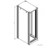 Knürr Dacobas® 19” Cabinet Type C, Width 600 mm without front door, D 870 mm (Stationary).