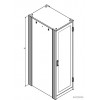 Knürr Dacobas® 19” Cabinet Type B, Width 600 mm with front door (Stationary).