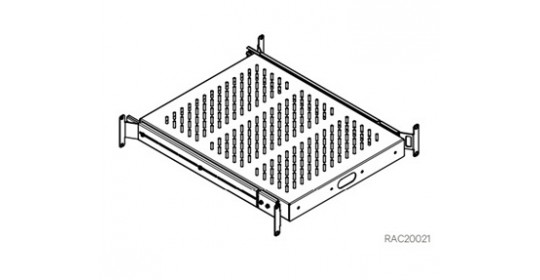 19“ Shelf, Fully Retractable.