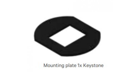 Knürr-Dicon mounting plate 1x Keystone.