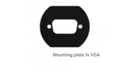 Knürr-Dicon Mounting plate 1x VGA.
