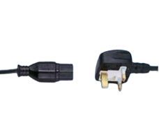 Mains Cable for Euro Socket Strip 2.0 m (For British Standard). Mains Cable for Euro Socket Strip 2.0 m (For British Standard).
