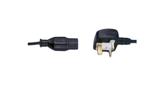 Mains Cable for Euro Socket Strip 2.0 m (For British Standard).