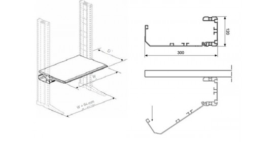 Knürr Elicon® Working Level (W800,H700).