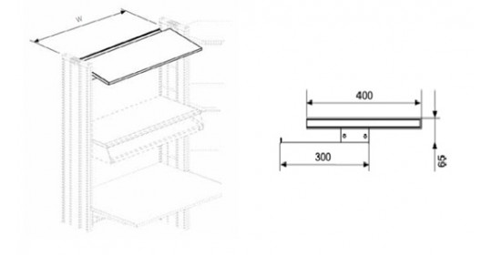 Knürr Elicon® Superstructure Level Standard (W2000,D400).