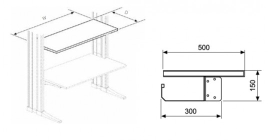 Knürr Elicon® Superstructure Level System (W1200,D500).