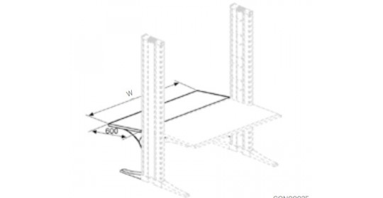 Knürr Elicon® Add-On Level Height adjustable and tiltable (W1800,D600).