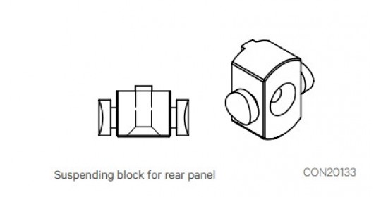 Knürr Elicon® - Mounting set (2x suspending blocks).