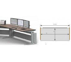 Knürr Elicon® VC Working Surfaces Linear (W- 1200, H- 800).