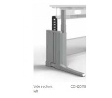 Electric height adjustment side section, center.