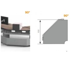 Knürr Elicon® VC Working Surfaces 90° corner (D-800).