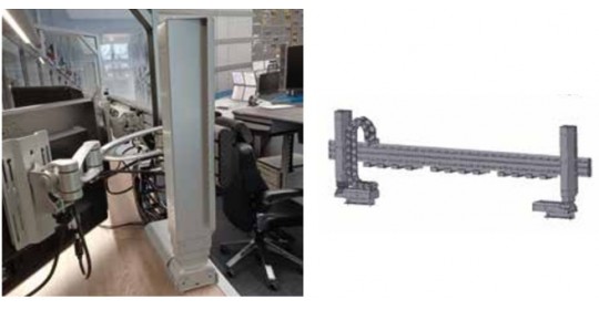 VC / VC-E monitor levels – Height-adjustable (2000 H-A 1 Level).