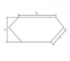 Superstructure Level,90° wall Corner, ESD(W-824,H400,D495).