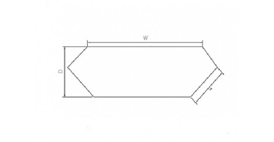 Superstructure Level, Trapez and trapez wall Corner, ESD(W1247,H400,D495).