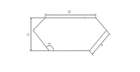 Superstructure Level,90° wall Corner, ESD(W-907,H500,D595).