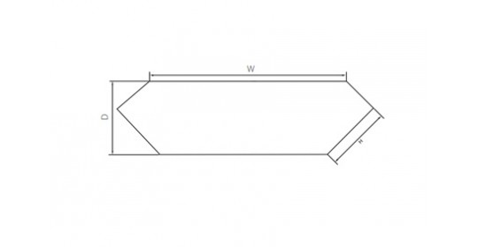 Superstructure Level, Trapez and trapez wall Corner, ESD(W1319,H500,D595).