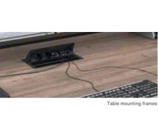Knürr-Dicon for desk mount (4x table mounting frames).