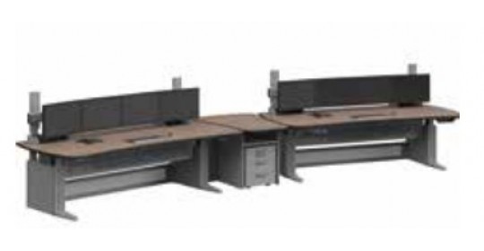 Knürr Ergocon® Link-up container 1 module 20° convex.