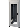 Door Front Glass Rack 24U D600 - RAL7035