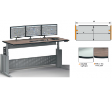ELICON VC-E _ Electronically Height Adjustable _ Linear Console _ W1200xD800mm