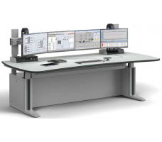 ERGOCON WorkStation _ Control Room Console _ Workstation Technology Cabinet _ W2200 D1100 _ Curved