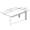 Modular Side Desk Extension Table With Cable Management Modular Side Desk Extension Table With Cable Management