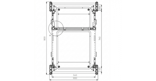 Secondary 30U Mounting Profiles For 19 Inch Network Racks Secondary 30U Mounting Profiles For 19 Inch Network Racks