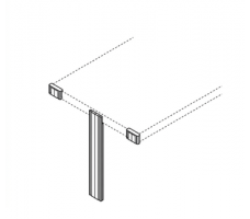 Triple Desk Connection Support Legs For Modular Offices Triple Desk Connection Support Legs For Modular Offices