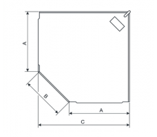 Trapezoid Corner Desk Connector Assembly with Support Leg Trapezoid Corner Desk Connector Assembly with Support Leg