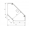 Trapezoid Corner Table Connector Kit with Frame and Desk Leg Trapezoid Corner Table Connector Kit with Frame and Desk Leg