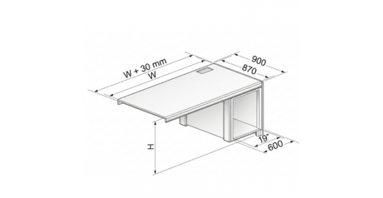 Modular Add-On Workspace Desk With Right Side Storage Unit Modular Add-On Workspace Desk With Right Side Storage Unit
