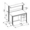Mobile Computer Workstation with Right Storage Drawers