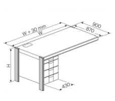 Ergonomic Workstation Side Desk With 3 Left Storage Drawers Ergonomic Workstation Side Desk With 3 Left Storage Drawers