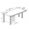 Compact Office Desk with Built-In Left pedestal, depth 800 mm(W1600,H720)