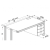 Compact Office Desk With 3 Right Storage Drawers And Deep Desktop Compact Office Desk With 3 Right Storage Drawers And Deep Desktop