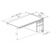 Ergonomic Add-On Office Workspace Desk With Right Drawers Ergonomic Add-On Office Workspace Desk With Right Drawers