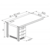 Modular Add-On Desk With Left Drawer Cabinet & Cable Management Modular Add-On Desk With Left Drawer Cabinet & Cable Management