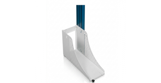 Under Desk PC Mounting Bracket With Adjustable Storage Straps