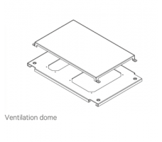 Vented Enclosure Roof Plate For 800mm Wide Network Cabinets Vented Enclosure Roof Plate For 800mm Wide Network Cabinets