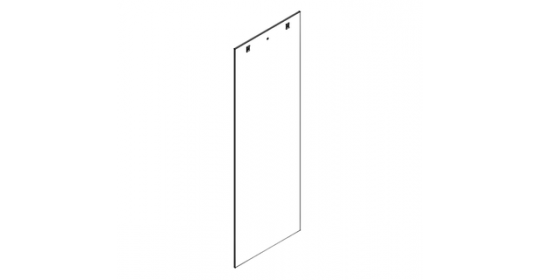 39U Data Cabinet Steel Side Cover - Removable Protective Wall
