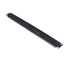 1U 19" Cable Management Panel For Patch Cord Entry – Black.