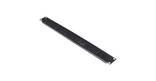 1U 19" Cable Management Panel For Patch Cord Entry – Black.